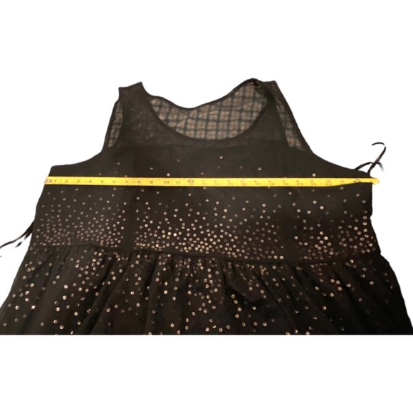 Lane Bryant Women’s Plus Size Black Sleeveless Sequin Party Lined Dress, Size 28 - Picture 4 of 8